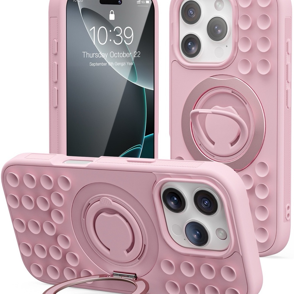 iPhone case Pink Protective Phone Case with Stand